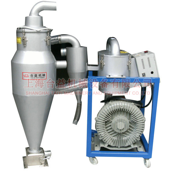 Powder sunction machine, powder feeder 