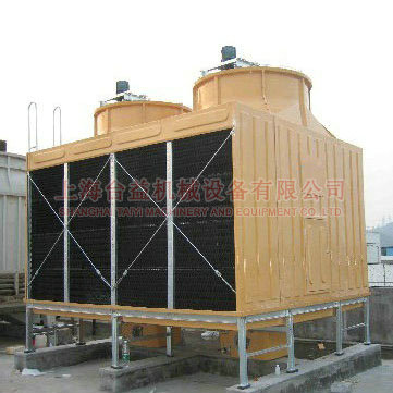 Square counter-current cooling tower 